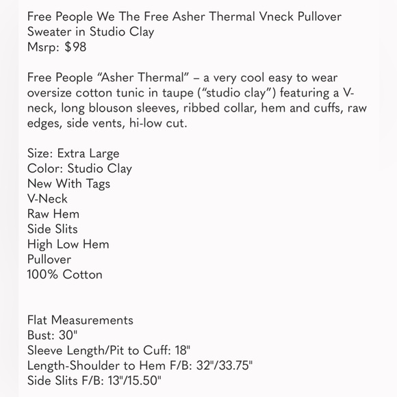 Free People Asher Thermal Sweater - Picture 16 of 16